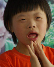Chinese orphan boy