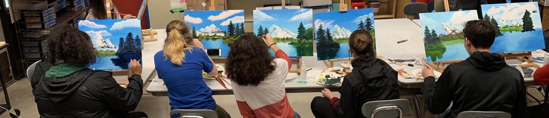 Students Painting