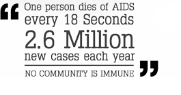 One Person dies of AIDS every 14 Seconds 3 Million new cases each year
